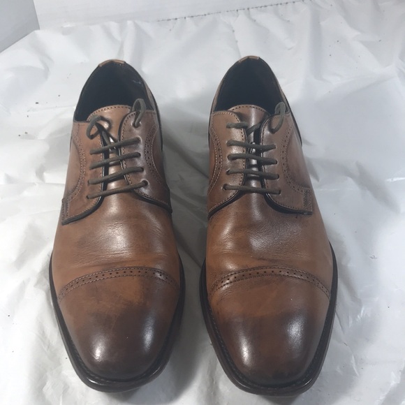 Johnston & Murphy Cormac Italian Brown Leather Men\'s Lace Up Cap Toe Oxford Shoe main image 5